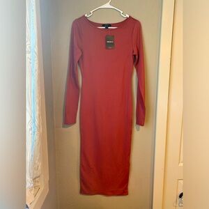 NEW Forever 21 Rose Pink Midi Dress